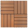 WPC Tiles 30x30cm 11pcs 1m2 Brown Colour brown Pattern pattern 1 Number of 11 