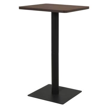 Elegant Dark Ash Bistro Table 70x70 cm | Hipomarket UK