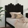 Stylish Black Pine Bed Headboard | 96x4x110 cm