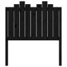 Stylish Black Pine Bed Headboard | 96x4x110 cm