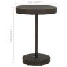 Stylish Brown Poly Rattan Garden Table 75.5x106 cm