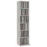 Stylish Concrete Grey CD Cabinet - Spacious & Practical Storage