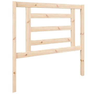 Stylish Solid Wood Pine Bed Headboard - 96x4x100 cm