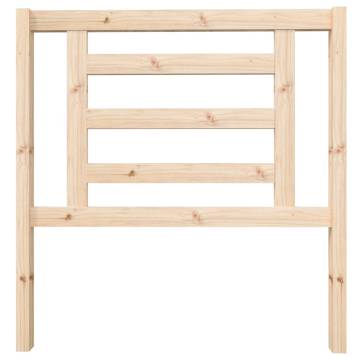 Stylish Solid Wood Pine Bed Headboard - 96x4x100 cm