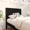 Bed Headboard Black 95.5x4x100 cm Solid Wood Pine Colour black Size 95.5 x 100 cm Quantity in Package 1 