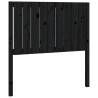 Black Solid Pine Bed Headboard - 95.5x4x100 cm | Hipomarket