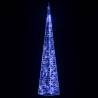 Acrylic Decorative LED Light Cone Blue 90 cm - Cosy Festive Glow