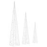 Acrylic Decorative LED Light Cone Set - 30/45/60cm | Hipomarket