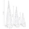 Acrylic Decorative LED Light Cone Set - 30/45/60cm | Hipomarket