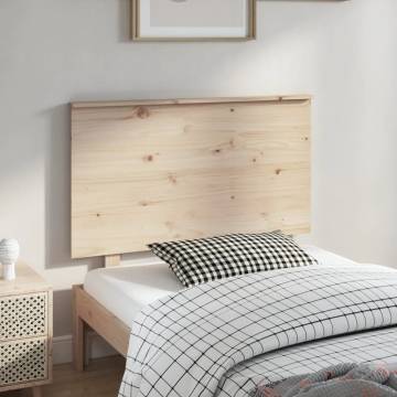 Stylish Solid Wood Pine Bed Headboard - Rustic Design 94x6x82.5 cm