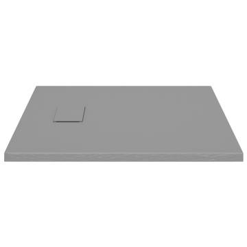 SMC Grey Shower Base Tray 80x80 cm - Durable & Stylish