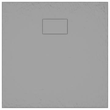 SMC Grey Shower Base Tray 80x80 cm - Durable & Stylish