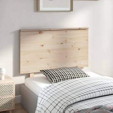 Stylish Solid Wood Pine Bed Headboard - Rustic Design 94x6x82.5 cm