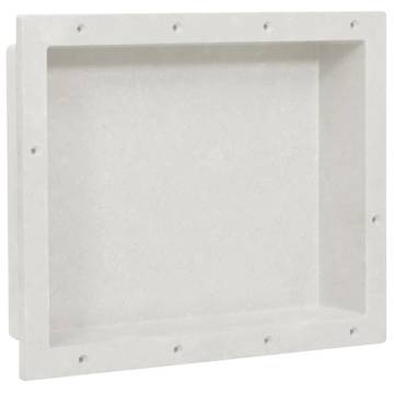 Shower Niche Matt White 41x51x10 cm | Durable Bathroom Shelf