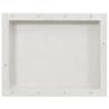 Shower Niche Matt White 41x51x10 cm | Durable Bathroom Shelf