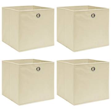 4 pcs Cream Storage Boxes - Durable & Foldable | HipoMarket