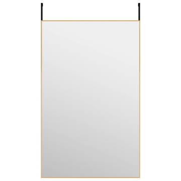 Elegant Gold Door Mirror 50x80 cm - Hipomarket UK