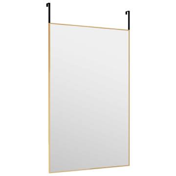 Elegant Gold Door Mirror 50x80 cm - Hipomarket UK