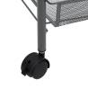 4-Tier Grey Kitchen Trolley - Organise Your Space Efficiently