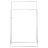 Stylish Freestanding Towel Rack - White Iron 48x24x78.5 cm