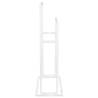 Stylish Freestanding Towel Rack - White Iron 48x24x78.5 cm