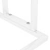 Stylish Freestanding Towel Rack - White Iron 48x24x78.5 cm