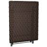 Folding Brown Table 45x35x32 cm - Poly Rattan