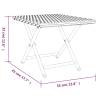 Folding Brown Table 45x35x32 cm - Poly Rattan