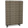 Folding Table Grey 45x35 cm | Durable Poly Rattan