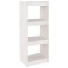 Stylish White Book Cabinet & Room Divider - 40x30x103.5 cm