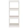 Stylish White Book Cabinet & Room Divider - 40x30x103.5 cm