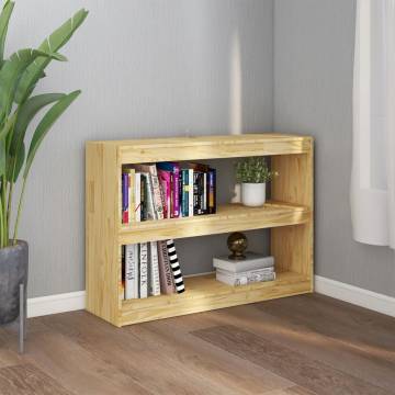 Book Cabinet Room Divider - Pinewood 100x30x71.5 cm