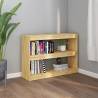 Book Cabinet Room Divider - Pinewood 100x30x71.5 cm