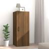 Hanging Wall Cabinet Brown Oak 34.5x34x90 cm Engineered Wood Colour brown oak Quantity in Package 1 Number of Pieces 