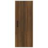 Hanging Wall Cabinet Brown Oak - 34.5x34x90 cm | HipoMarket