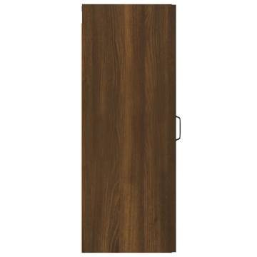 Hanging Wall Cabinet Brown Oak - 34.5x34x90 cm | HipoMarket