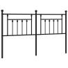 Metal Headboard Black 180 cm - Stylish & Sturdy Design