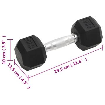 Dumbbells 2 pcs 12 kg Cast Iron - Perfect for Home Workouts