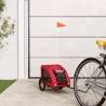 Pet Bike Trailer Red Oxford Fabric and Iron Colour red Size 124 x 53 x 53 cm 