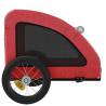 Durable Pet Bike Trailer - Red Oxford Fabric & Iron Design