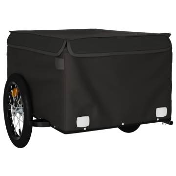 Bike Trailer Black - 45 kg Iron Cargo Trailer