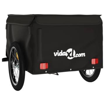 Bike Trailer Black - 45 kg Iron Cargo Trailer