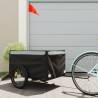 Bike Trailer Black and Grey 45 kg Iron Colour grey Size 134 x 69 x 59 cm 