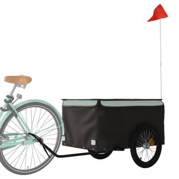 Heavy-Duty Bike Trailer - Black & Grey, 45 kg Capacity