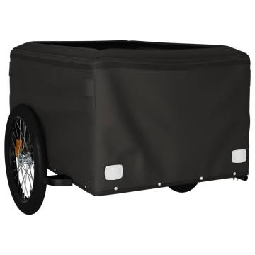 Heavy-Duty Bike Trailer - Black & Grey, 45 kg Capacity