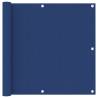 Balcony Screen Blue 90x300 cm Oxford Fabric Colour blue Size 90 x 300 cm Quantity in Package 1 