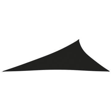 Black Sunshade Sail - Triangular Oxford Fabric 4x5x6.4 m