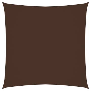 Sunshade Sail Oxford Fabric 2.5x2.5m Brown - Protect Against Sun & Rai