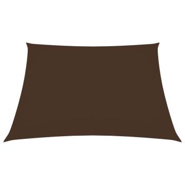 Sunshade Sail Oxford Fabric 2.5x2.5m Brown - Protect Against Sun & Rai