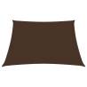 Sunshade Sail Oxford Fabric 2.5x2.5m Brown - Protect Against Sun & Rai